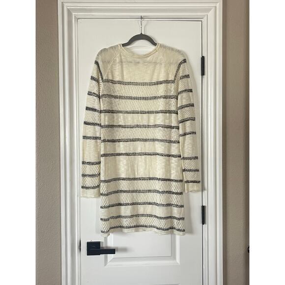 Long Stripped Open Front Cardigan Medium Large - Picture 4 of 4